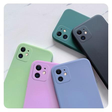 Iphone 12 Mini Mikrofiber Silikonskal Ljusgrön