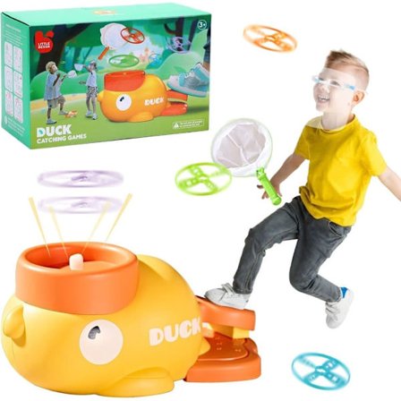 Flying Disc Launcher for Kids Ages 3-12 | Outdoor Toy & Sports Game | Active Family Fun for Boys & Girls