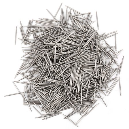 2000 stk. fjederstang urrem led stifter 1,5 mm tyk 21 mm rustfrit stål reparationsværktøj