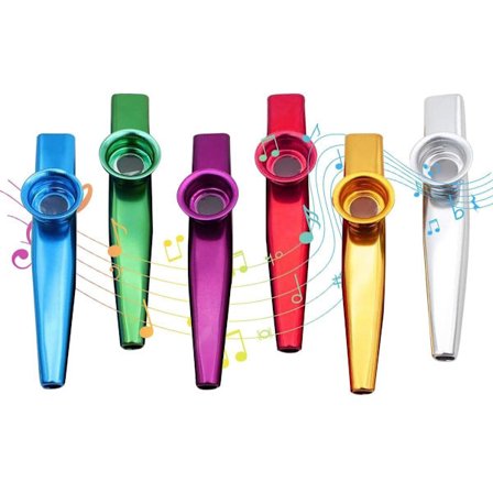 Kazoo - 6 Stykker - Kazoo Metal - Kazoo Fløjte - Musikinstrumenter til Børn
