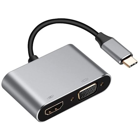 USB 3.0 Type-C till HDMI 4K RJ45 VGA TF SD-läsare PC Dator Förlängningsadapter Tillbehör