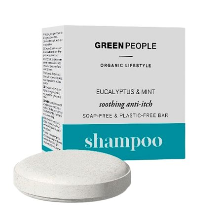 Green People Eucalyptus & Mint Anti-Itch Shampoo Bar 50 g, Hår, Shampoo, Hårshampoo