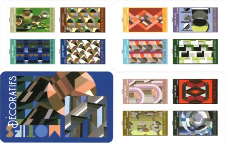 Frankrig - Dekorative motiver - Postfrisk hæfte