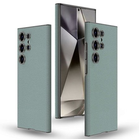 GKK Skal för Samsung Galaxy S24 Ultra PC+PU Fodral Skin-Touch Slim Telefonfodral - Titan Svart