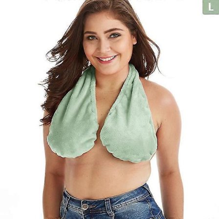 Handduks-BH Badhandduk Hängande Nacke Omlindad BH Stor Byst Hängande Nackhandduks-BH