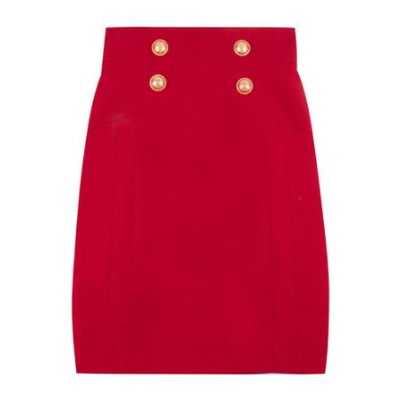 Balmain Rok , Rood , Dames , Maat: M Korte rokken