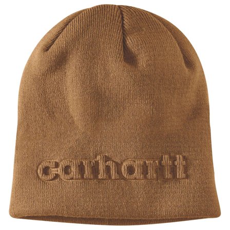 Carhartt Knit Embossed Beanie Mössa Brun, Kläder