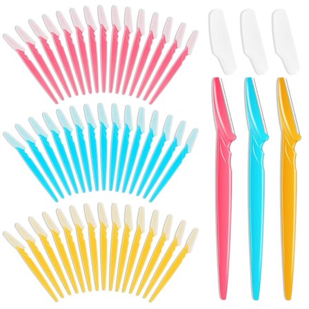 66 stk. Dermaplaner barberkniv til kvinder ansigt, øjenbrynsbarberknive og ansigtsbarberknive til kvinder og mænd, multifunktionel ansigts- og 