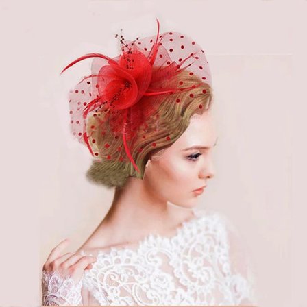 Fjærhatt Bryllup Damer Dag Hodebånd og Klips Cocktail Te Par