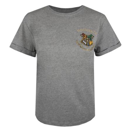 Harry Potter T-shirt Hogwarts Houses För Kvinnor/damer L Grafit H