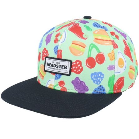 Headster - Grön snapback Keps - Kids Sugar Rush Pearl Harvest Snapback @ Hatstore