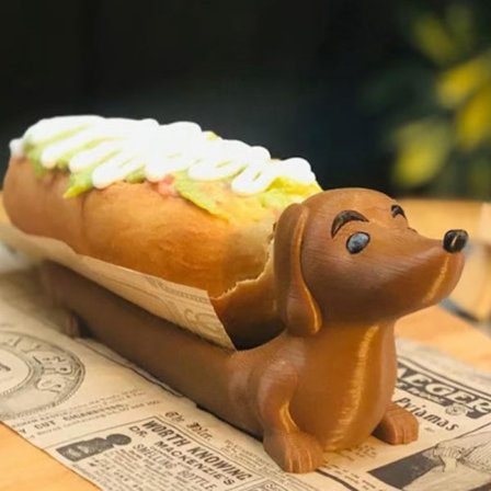 Mäyräkoira-tarjotin, ainutlaatuinen söpö mäyräkoiran muotoinen hodariastia, helppo puhdistaa voileipiä varten, pennun ruokalautanen, kodin sisustus 