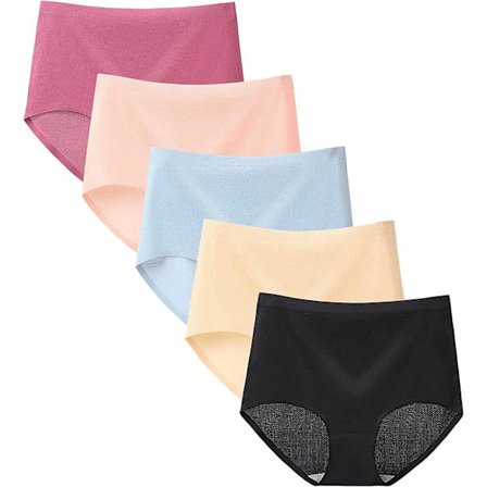 Dame Mote Truser, Sexy Undertøy Leopardtrykk Ensfarget Ice Silk Sømløse Truser