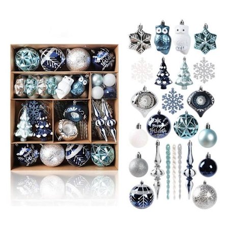 70 STK julekuglesæt malede kuglevedhæng 6 6