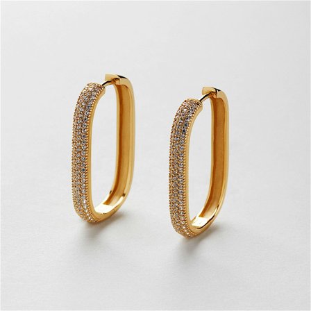 Juniper Creolen (L) - 18K vergoldetes Sterlingsilber