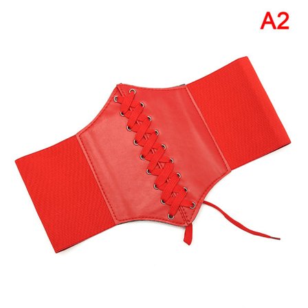 IC Trend Kvinner Body Shaper Spenne Bredt Midjebånd Midjebelte Underb Rød