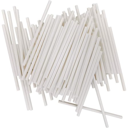 Pinde til Cake Pops, Hvid, 100 stk.