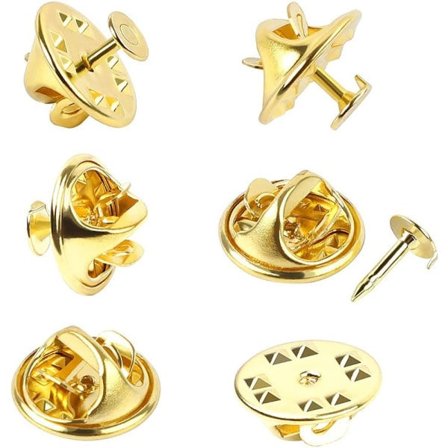 100 st Tie Tacks Nålhållare Spänne GULD guld