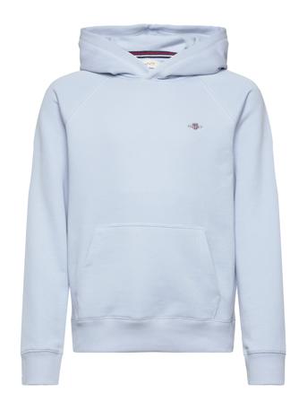 Shield Hoodie Tops Sweatshirts & Hoodies Hoodies Blue GANT