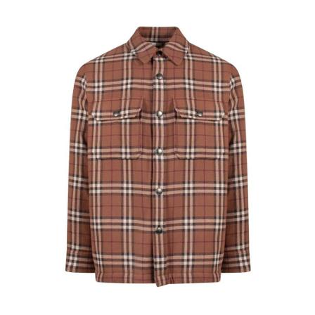 Burberry - Skjortor - Brun - Herr - Storlek: S, Herr, Storlek: S