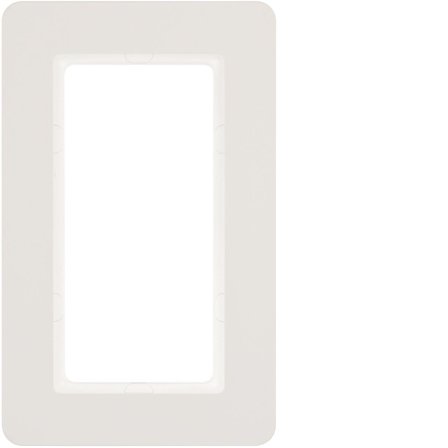 Hager 13096189 Dekkramme stort hullbilde, Q.7, plast Hvit, Strømbrytere & vegguttak