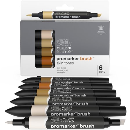 Promarker Brush 6-set Skin Tones