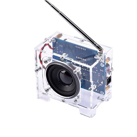 7.7CMX6.1CM Radio DIY Kit FM Digital Radio Elektronisk DIY loddesett for DC 5V arbeidsspenning Digital Display Frequ