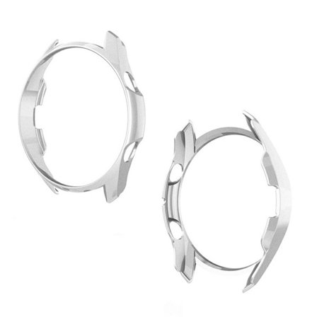 Samsung Galaxy Watch 3 (41mm) gummerad hållbar ram - silver