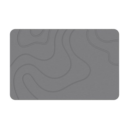 Diatoméjord Badmåtte, Sten Bademåtte, Skridsikker Superabsorberende Hurtigtørrende Hård Bademåtte til Badeværelse Brusebad Flo