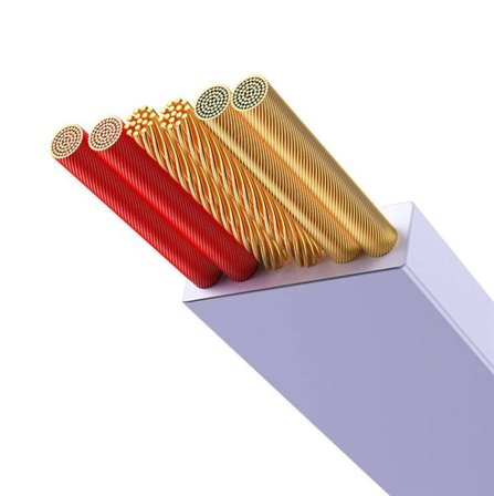 Baseus Bright Mirror 3, USB 3-in-1 kaapeli micro USB / USB-C / Lightning 66W / 2A 1.1m (violetti)