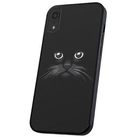 iPhone XR - Deksel/Mobildeksel Svart Katt
