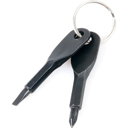 Skruetrækker Nøglering Værktøj Lommeskruetrækker Nøgle Fladskær og Kors