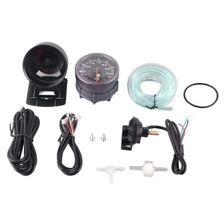 2,5 tum 60 mm 3,0 bar LED Bilmodifiering Turbo Boost Mätare Pekare DC12V