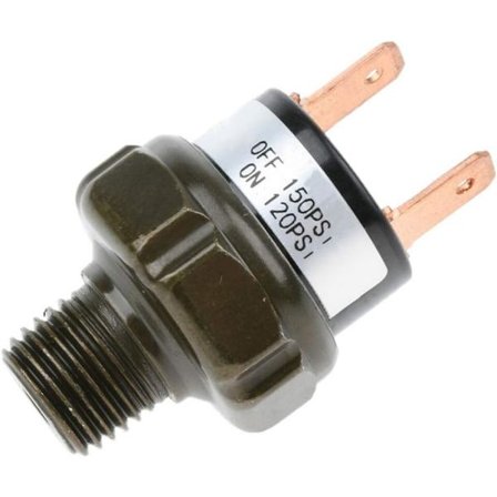 12V Raskaan sarjan 120-150 PSI kytkin Ilmanpaineen säätöventtiili Kytkin Ilmakompressori Torvi Pumppu Autojuna Säädin 1/4" NPT