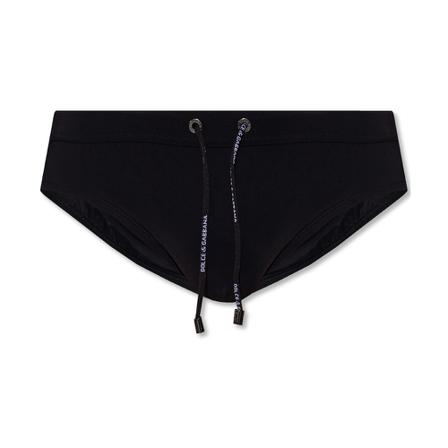 Dolce & Gabbana, Swim briefs Zwart, Heren, Maat:XL