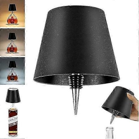 Trådløs vinflaskelampe med berøringskontrol, RGB/3 farver, natlampe, genopladelig LED-flaskelampe, trådløse bordlamper til soveværelse, restaurant [DB