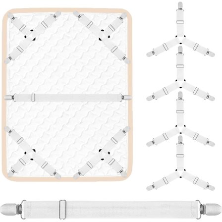 Lakenstrammere - 4+1 Sett for å Holde Laken på Plass