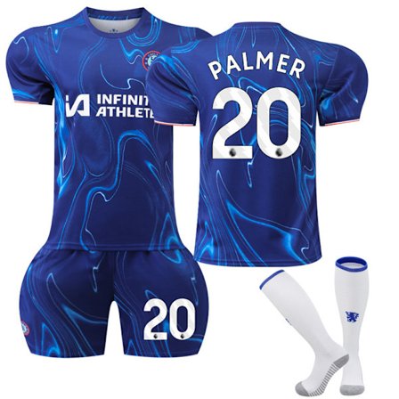 Chelsea Hemma Barn Fotbollströja med Strumpor NO.20 Palmer Vuxen XL 2024-2025