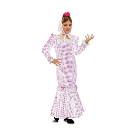 Maskeraddräkt för barn My Other Me Kvinna från Madrid Vit (4 Delar)