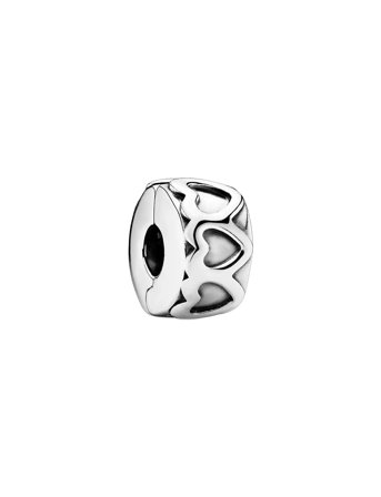Pandora Heart Silver Clip - Silver - ONE SIZE