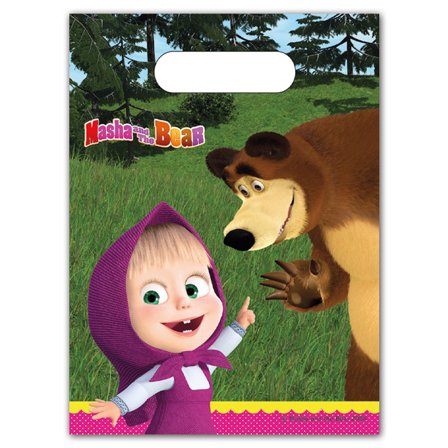 Masha og Bear Party Bag 6-pak