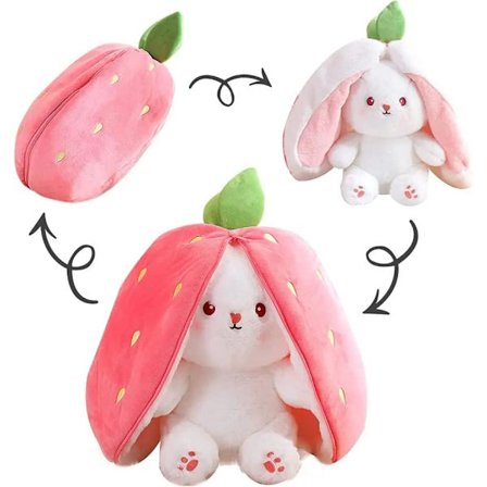 (Jordgubbskanin, 25 cm) Jordgubbskanin förvandlad till Littl