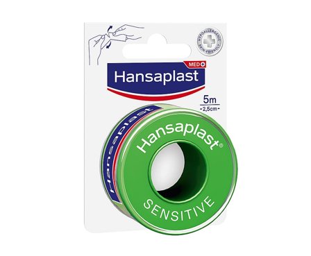 Hansaplast Fixeringstape Sensitive 500x2,5 cm, Medicin & Pleje, Plastre, Øvrige