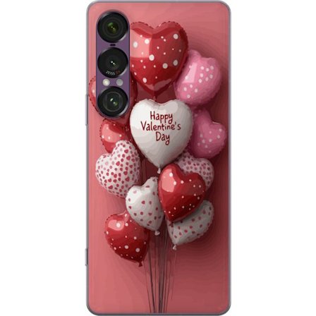 Yhteensopiva Puhelinkuori Sony Sony Xperia 1 VII Ystävänpäivän ilmapallot