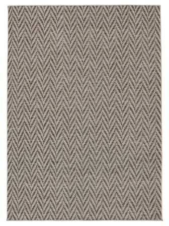 Amalfi Innendørs-/Utendørstepper Vaskbart 200X300 Mørk Grå/Beige