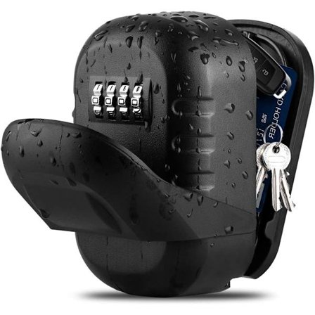 Nøgleboks, stor vægmonteret nøgleboks til indendørs udendørs, nøgle