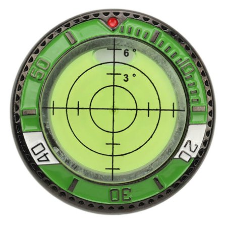 Golf Green Reader Dobbeltsidet Putting Hjælpemiddel Bold Markør med Boblevandsniveau Nøjagtig Bærbar Golf Tilbehør til Sport Udendørs Gul Grøn