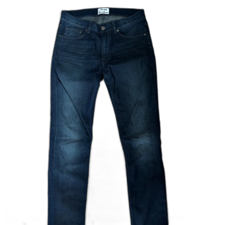 Mörkblå Acne Studios Ace Oreo jeans