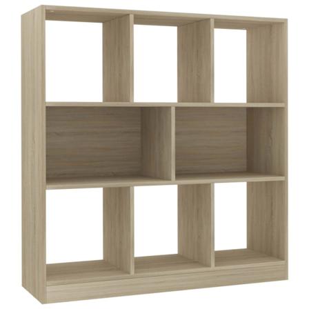 Vidaxl Bokhylla Sonoma-ek 97,5x29,5x100 Cm Konstruerat Trä Brun