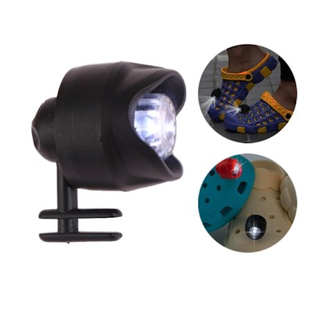 LED Strålkastare Skor Lampor Vattentät Batteriljus Svart